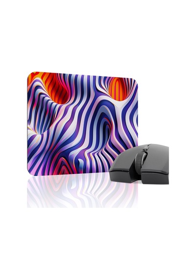 Realistik Çizgi Kaymaz Dikişli Kauçuk Oyuncu Mousepad V2 - 22x18 Gaming Mouse Pad Fare Altlığı