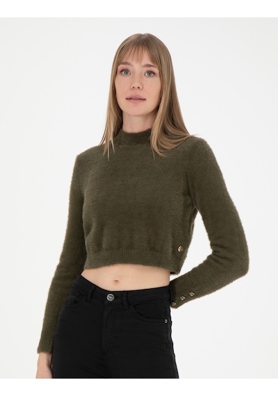 Pierre Cardin Kadın Kahverengi Kazak /triko 50276229-vr238 Kahverengi