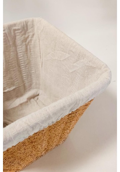 Digithome 2'li Kare Rattan Hasır Patates Soğan Sarımsak Meyve Sepeti Düzenleyici Organizer -9t01 Kahverengi