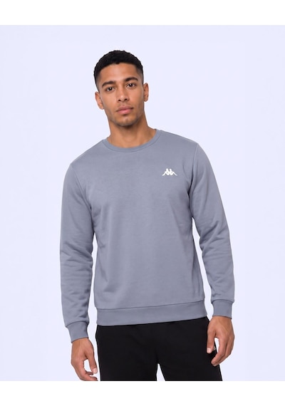 Kappa Tanner Erkek Gri Regular Sweatshirt
