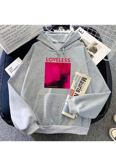 Startmore Gri Loveless Kıhoody Benim Kanlı Sevgililer Rock Band Hoodies Moletom Gri