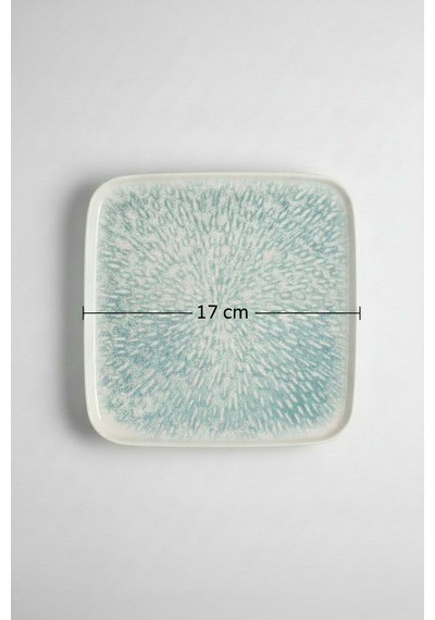 6'lı Verona Kare Pasta Tabağı 16.8cm Dijital Asel Rinart Krem
