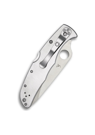 Spyderco Endura 4 Stainless Combinationedge Çakı Gümüş
