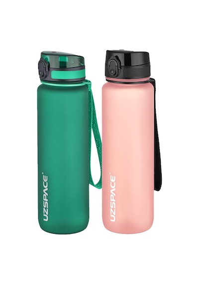 Uzspace 2'li Tritan Matara Seti 1000 Ml Büyük Boy 14 Farklı Renk Seçeneği Fiftyfifty -3038seta Koyu Yeşil - Pudra Uzspace 2'li Tritan Matara Seti 1000 Ml Büyük Boy 14 Farklı Renk Seçeneği Fiftyfifty -3038seta Koyu Yeşil - Pudra