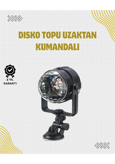 Gld-spt- Uzaktan Kumandalı, Ses Kontrollü Led Disko Işığı - Parti Ve Kulüpler İçin Çok Renkli