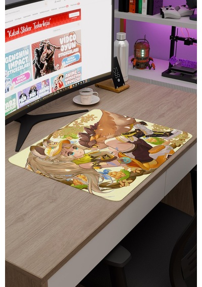 Kachina Genshin Impact Anime Oyuncu V2 - 48x40 Xl Gaming Mouse Pad Fare Altlığı