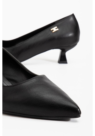 Suins Molina Model Kadın Mini Topuklu Stiletto Ayakkabı Siyah