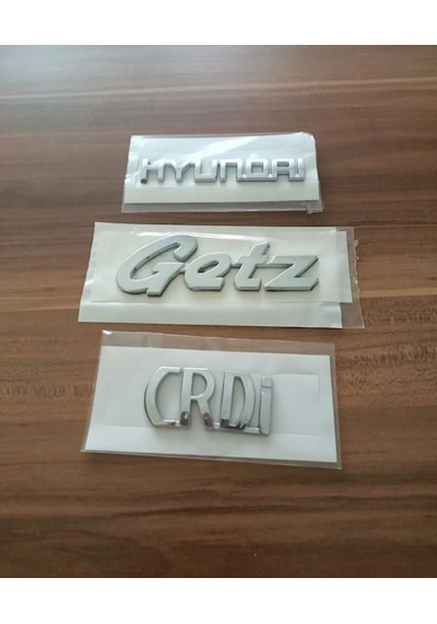 Hyundai Getz Crdi Bagaj Yazısı 3'lü Takım