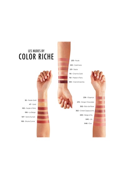 Color Riche Saten Bitişli Ruj - 110 Made İn Paris Nude Çok Renkli