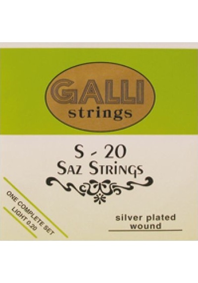 Galli S20 Bağlama Teli 0.20 Uzun Sap Saz için S-20