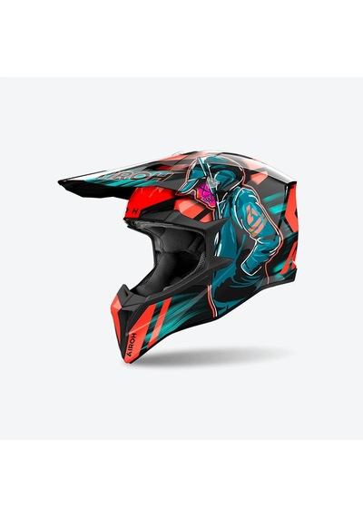 Airoh Wraap Cyber Gloss Kask Turuncu