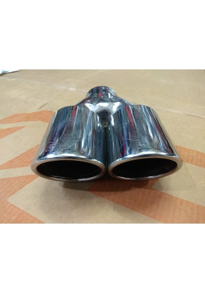 Egzoz Ucu Çift Çıkış 16cm 80 Lik