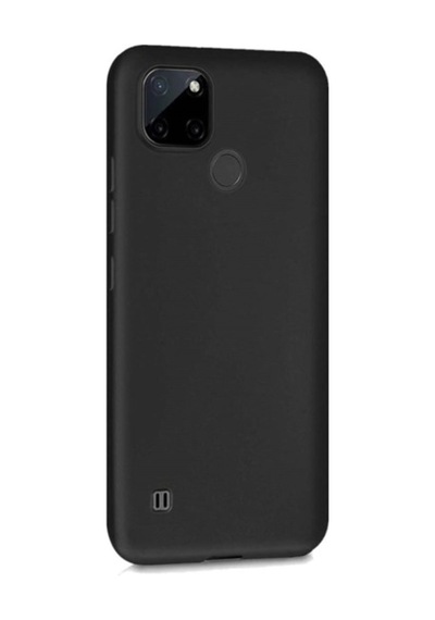 Oppo Realme C25y Kılıf Esnek Ince Soft Tasarım Dayanıklı Kılıf Kapak Col178265-siyah