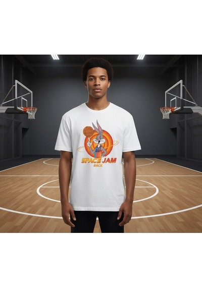Orbit Dunker Oversize Unisex T-shirt Beyaz