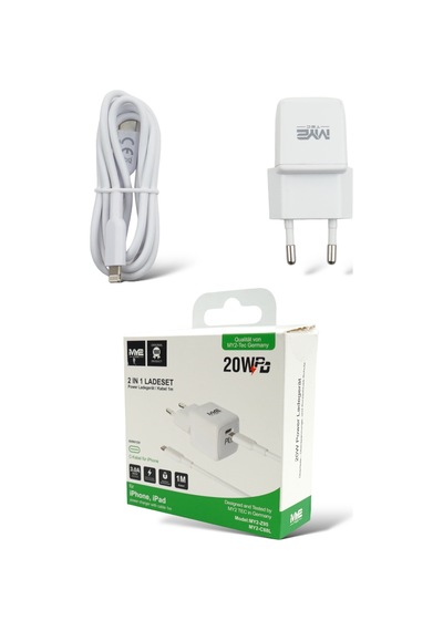 My2 Tec 2'si 1 Arada Şarj Seti Apple iPhone Uyumlu 14 Lightning Usb-c İçin Şarj Kablosu Siyah 20w 3a 100cm