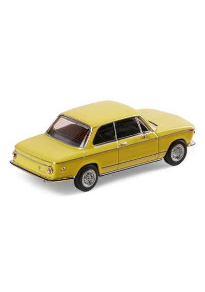 1:64 Ölçek Almost Real Bmw 2002 Yellow Diecast Metal Minyatür Model Araba 5cm