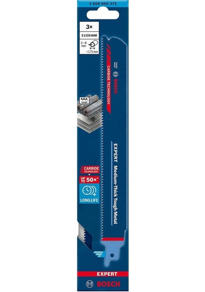 Bosch Expert S 1155 Hhm Metal 225 Mm 3'lü Panter Testere 2608900375