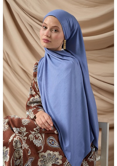 Silk Home Premium Penye Şal 65002-42 Kot Mavi Çok Renkli