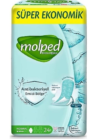Molped Extra Hijyen Hijyenik Ped Normal 24'lü
