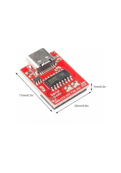 Ch340c Usb To Ttl Uart Modül Typec Seri Port Haberleşme Isp Arduino Stc Stm8 Stm32 Program Download
