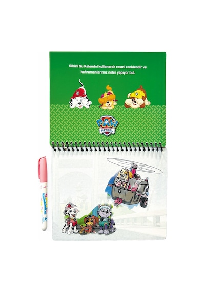 Pembe Paw Petrol Sulu Boyama Kitabı Sihirli Kalem Sihirli Boyama Eğitici Kitap Pembe Paw Petrol