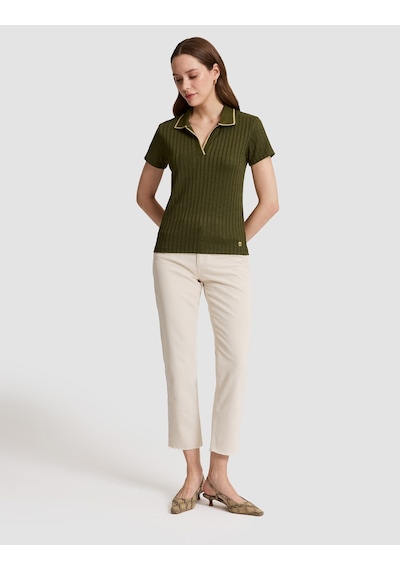 Pierre Cardin Kadın Haki Tişört Basic 50320697-vr027
