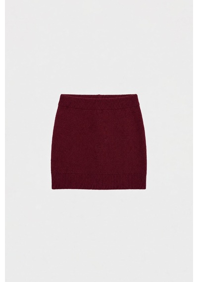 Suud Collection Bordo Lucy Triko Mini Etek
