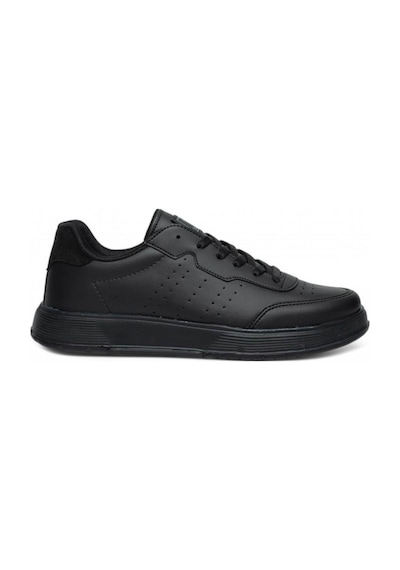 Dark Step 158-26 Cilt Deri Anatomik Erkek Sneaker Siyah