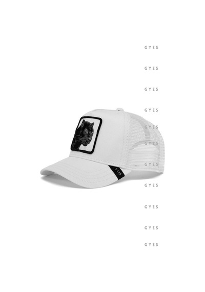 Caxis Spor Hayvan Figürlü Şapka Unisex Arkadan Ayarlanabilir Beyaz Panter