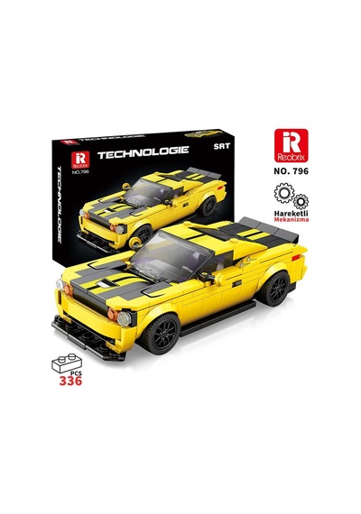 Reobrix Creator 796 Dodge Srt Hellcat Spor Araba Yaratıcı Yapı Blok Seti Building Blocks - 336 Parça