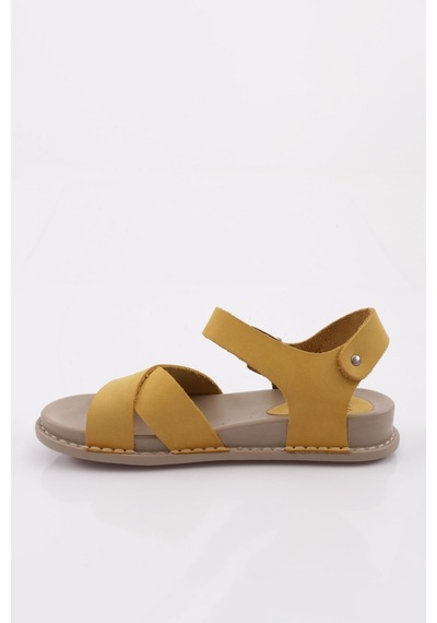 Dgn P31 Kadin Çapraz Bantli Sandalet P31-1512-R25887 Sarı