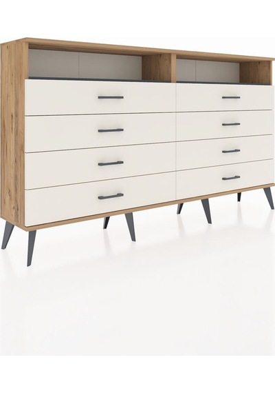 Arges Konsol 2 Raflı 8 Çekmeceli 176x30x99 Çam-antrasit/aytaşı Antrasıt/aytası - Atlas Çam Arges Konsol 2 Raflı 8 Çekmeceli 176x30x99 Çam-antrasit/aytaşı Antrasıt/aytası - Atlas Çam