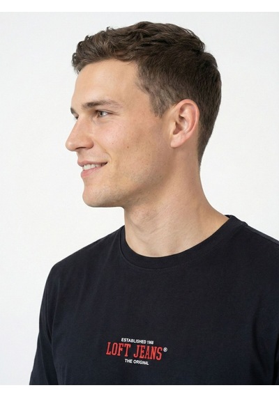 Loose Fit Erkek Tshirt K.kol Koyu Lacivert