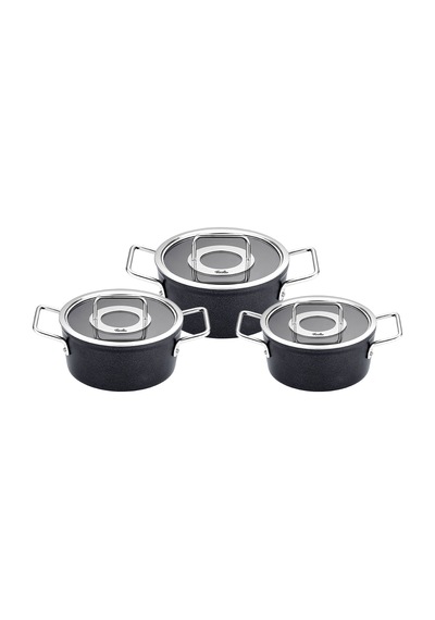 Fissler Adamant 6 Parça Cam Kapak Tencere Seti Renkli