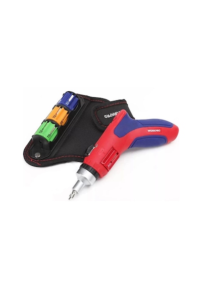 Workpro Wp221048 24 Parça Profesyonel Cr-v Kabzalı Cırcırlı Bits Tornavida Seti + Kemer Askılı Bez T