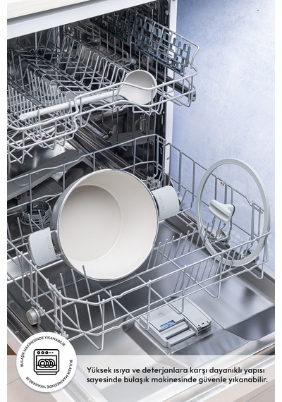 Emsan Swiss Cyrstal Rs Derin Tencere Gri 24 Cm Gri