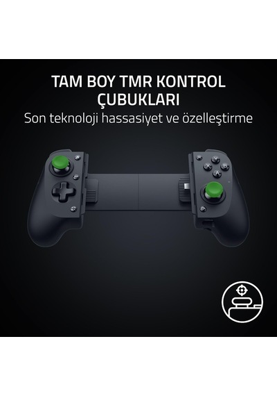 Kishi V3 - İphone Ve Android Akıllı Telefonlar İçin Tam Boyutlu Mobil Kontrol Cihazı - Usb-c Tak Ve Çalıştır - Kayma Önleyici Analog Çubuklar - 12 Düğme - Sensa Hd Haptics - Siyah Kishi V3 - İphone Ve Android Akıllı Telefonlar İçin Tam Boyutlu Mobil Kontrol Cihazı - Usb-c Tak Ve Çalıştır - Kayma Önleyici Analog Çubuklar - 12 Düğme - Sensa Hd Haptics - Siyah