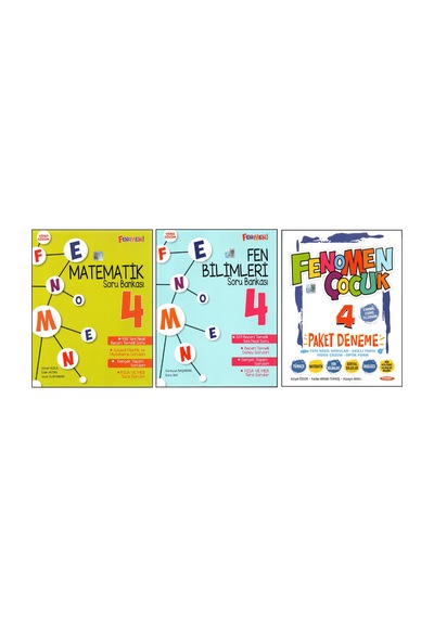 Fenomen 4. Sınıf Matematik+fen B.+paket Deneme 3 Kitap