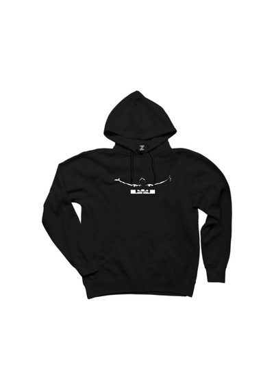 Lebron James Logo History Siyah Kapşonlu Sweat Siyah
