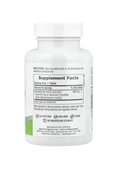 Naturesplus, Pro Quercetin 600, 60 Tablets 600 Mg Per Tablet