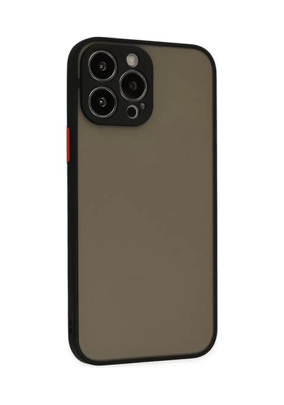 Newface Apple İphone 13 Pro Kılıf Montreal Silikon Kapak - Siyah Kahverengi