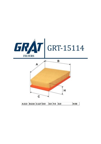 GRAT 15114 HAVA FİLTRESİ POLO 07- / TOLEDO IV 12- IBIZA V 09- / F