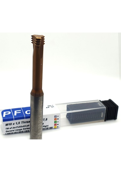 M10 Karbür Tialn Diş Frezesi Elmas Threadmill