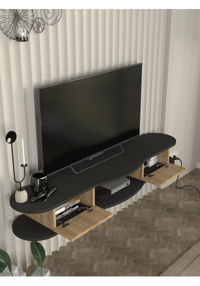 Perk Tv Stand Antrasit - Sepet 150 Cm Diğer