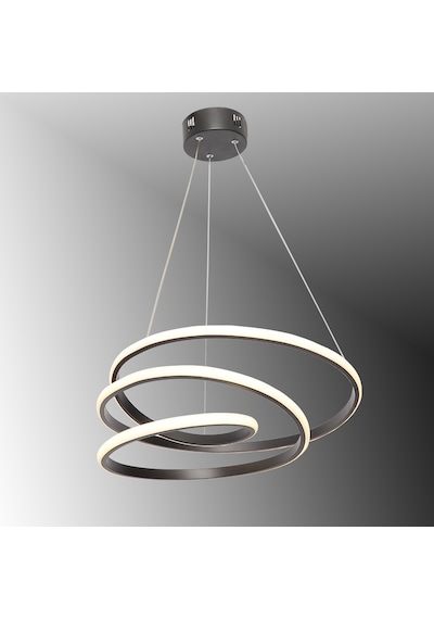 Tt301-Sy Tt Aydınlatma Yay Modeli Siyah Led Avize