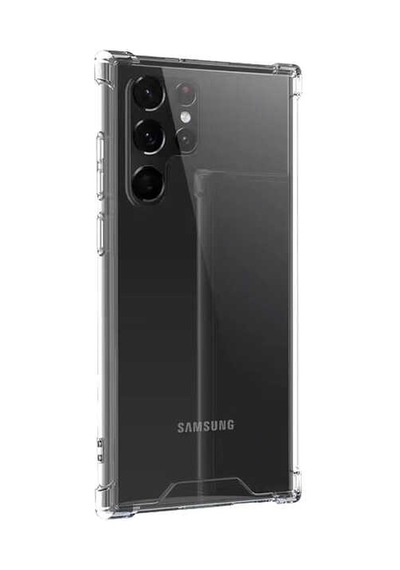 Zore Samsung Galaxy S22 Ultra Uyumlu Omsy Nitro Anti Shock Silikon-renksiz
