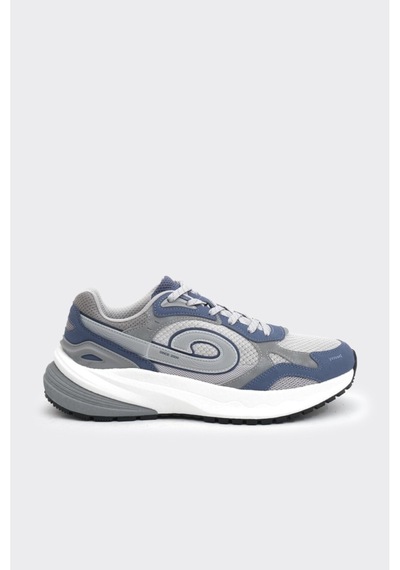 Derinet Humtto Bağcıklı Erkek Sneaker Gri Mavi Gri Mavi