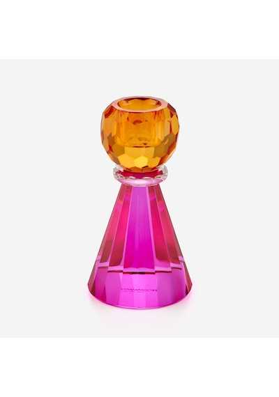 Mor Kristal Cam Mumluk 6,5x11,5x6,5 Cm