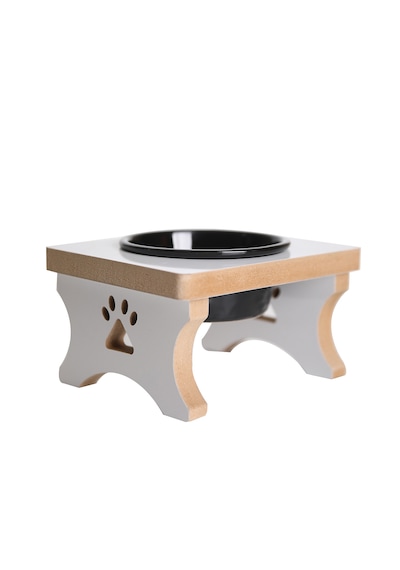 Realwood Seramik Kaseli Tekli Büyük Irk Köpek Su Mama Standı