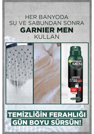 Garnier Men Lekesiz Koruma Antiperspirant Erkek Deodorant 150 ML Garnier Men Lekesiz Koruma Antiperspirant Erkek Deodorant 150 ML